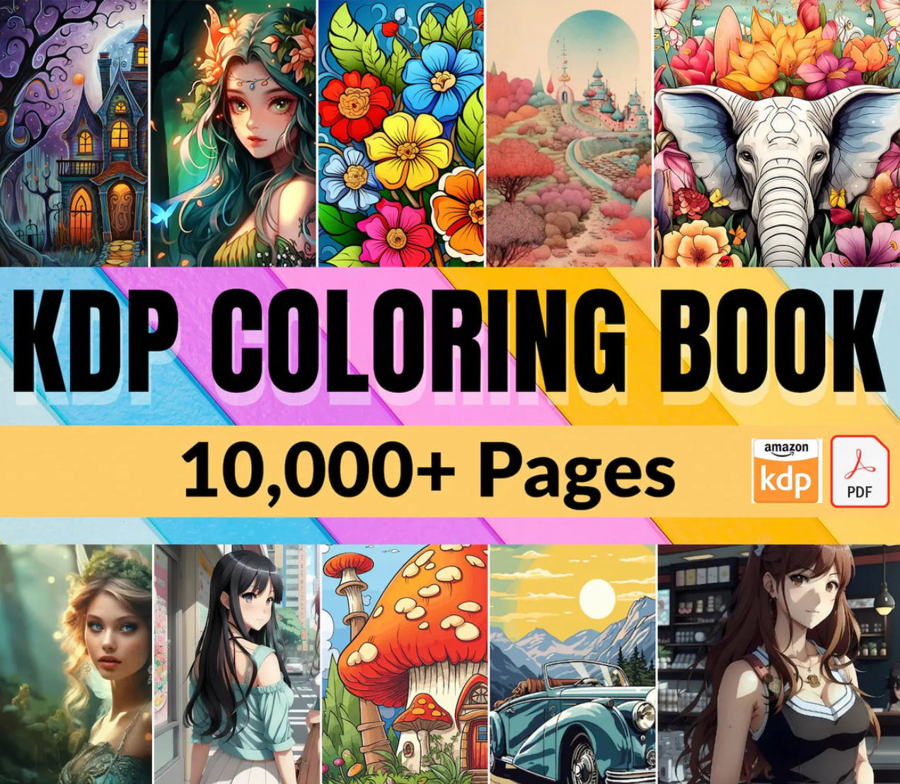 10000+ Pages PLR Coloring Books | With Resell Rights
