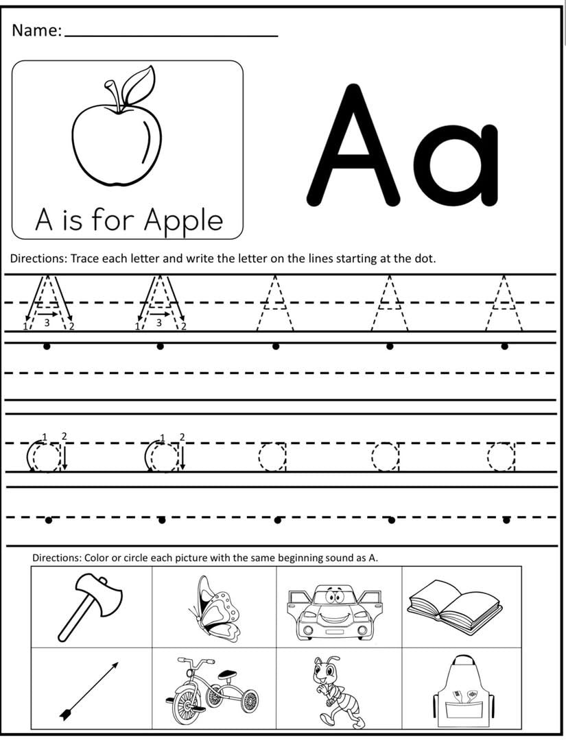 Letter Formation and phonics skills